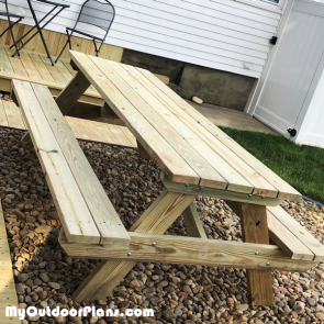 8 foot Picnic Table Plans | HowToSpecialist - How to Build, Step by