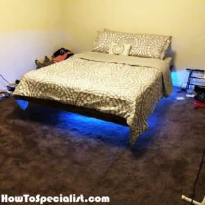 DIY Simple Floating Bed | HowToSpecialist - How to Build, Step by Step