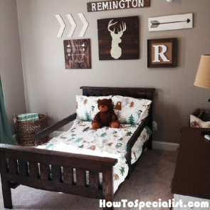 2x4 Farmhouse Bed Plans | HowToSpecialist