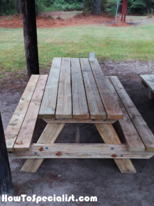 DIY Picnic Table 8 ft | HowToSpecialist - How to Build, Step by Step ...