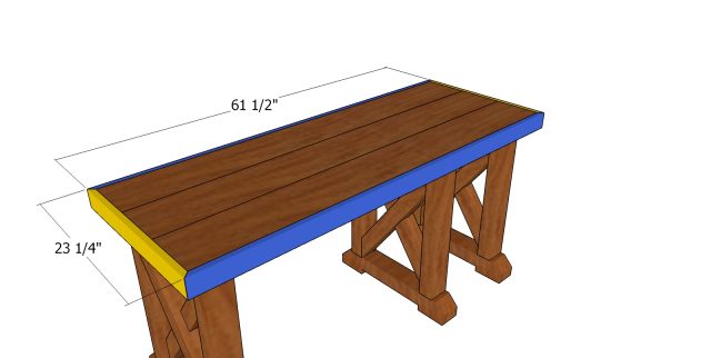 Farmhouse Office Desk Plans | HowToSpecialist - How to Build, Step by ...