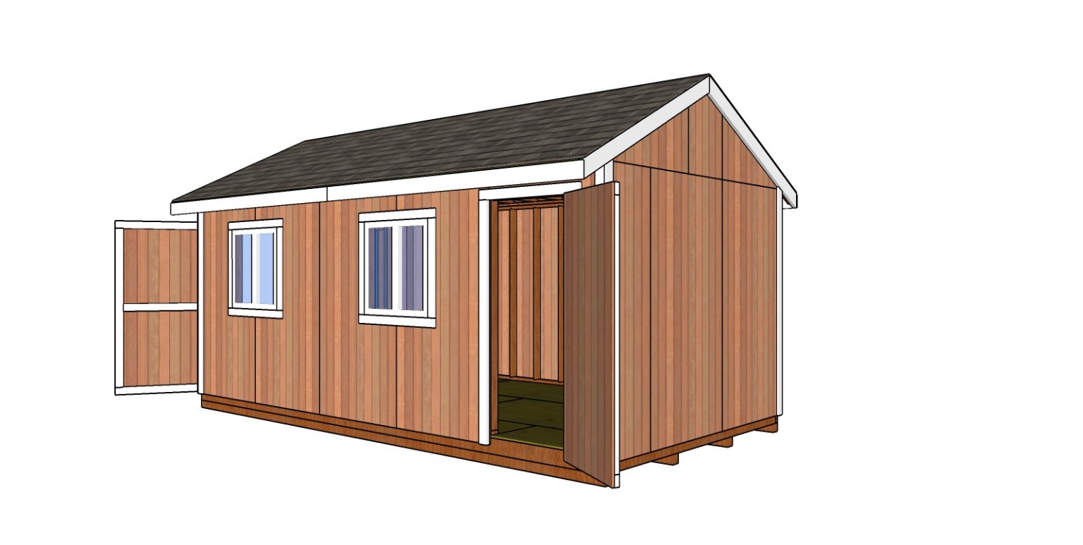 10x20 Gable Shed Plans Free PDF Download HowToSpecialist How to