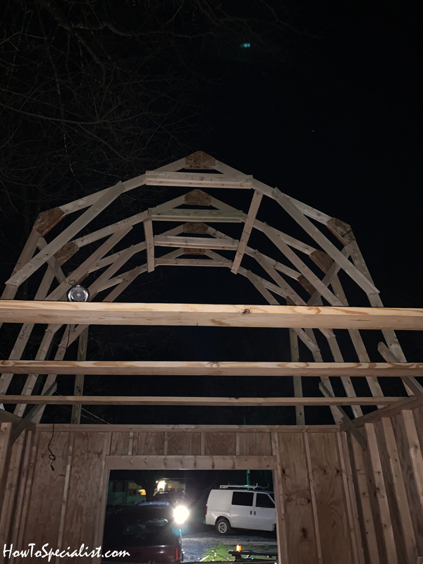 12x16-Gambrel-shed-loft-framing