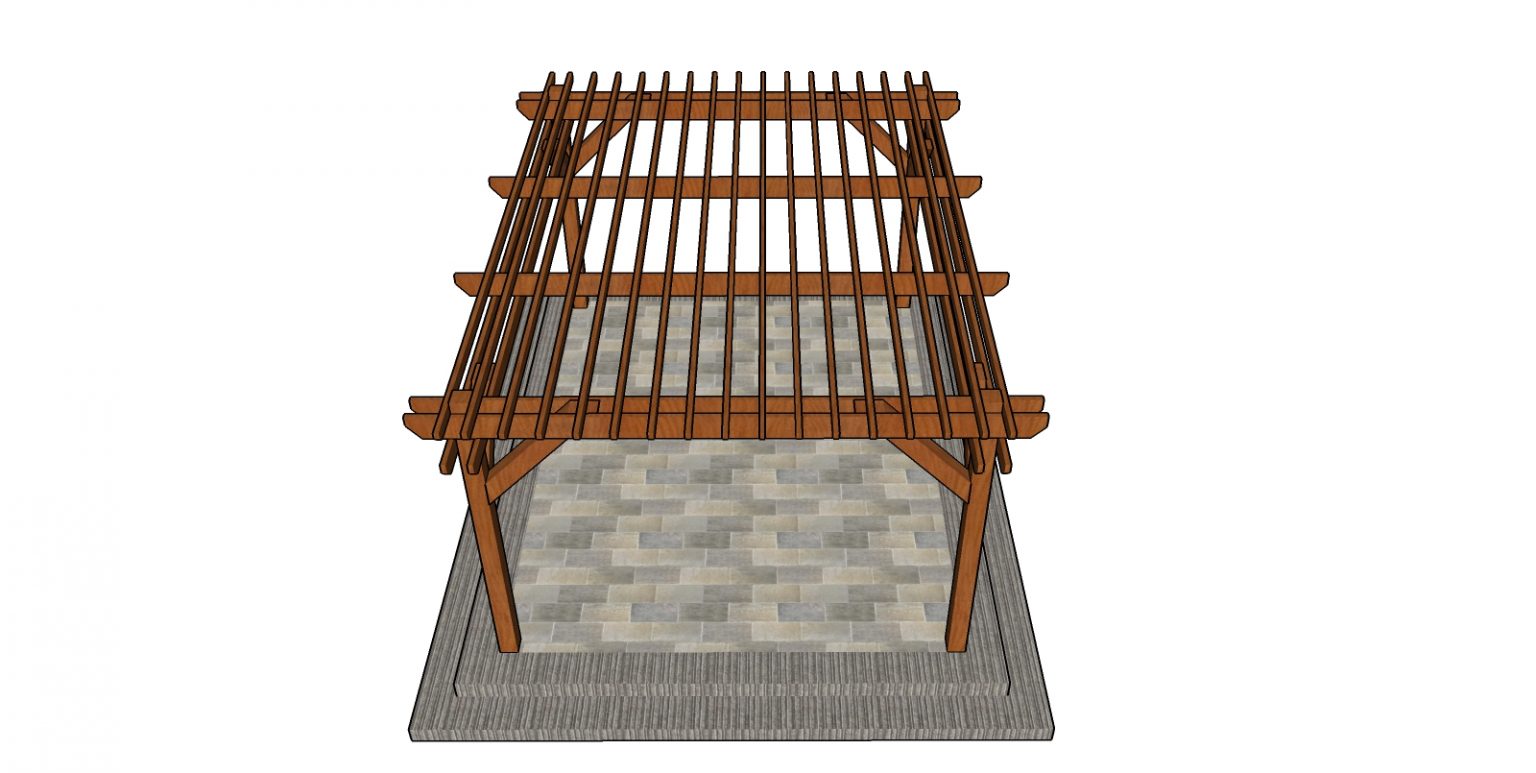 12x16 Pergola Plans Free - PDF Download | HowToSpecialist - How To ...