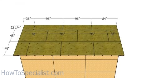 16x24 Shed Plans - roof sheets