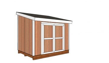 8x10 lean to shed plans - HowToSpecialist
