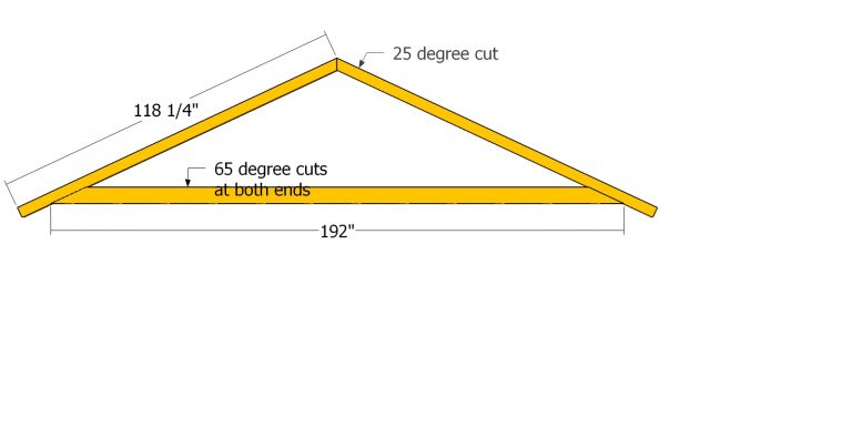 16×24 Gable Shed Roof Plans | HowToSpecialist - How to Build, Step by ...