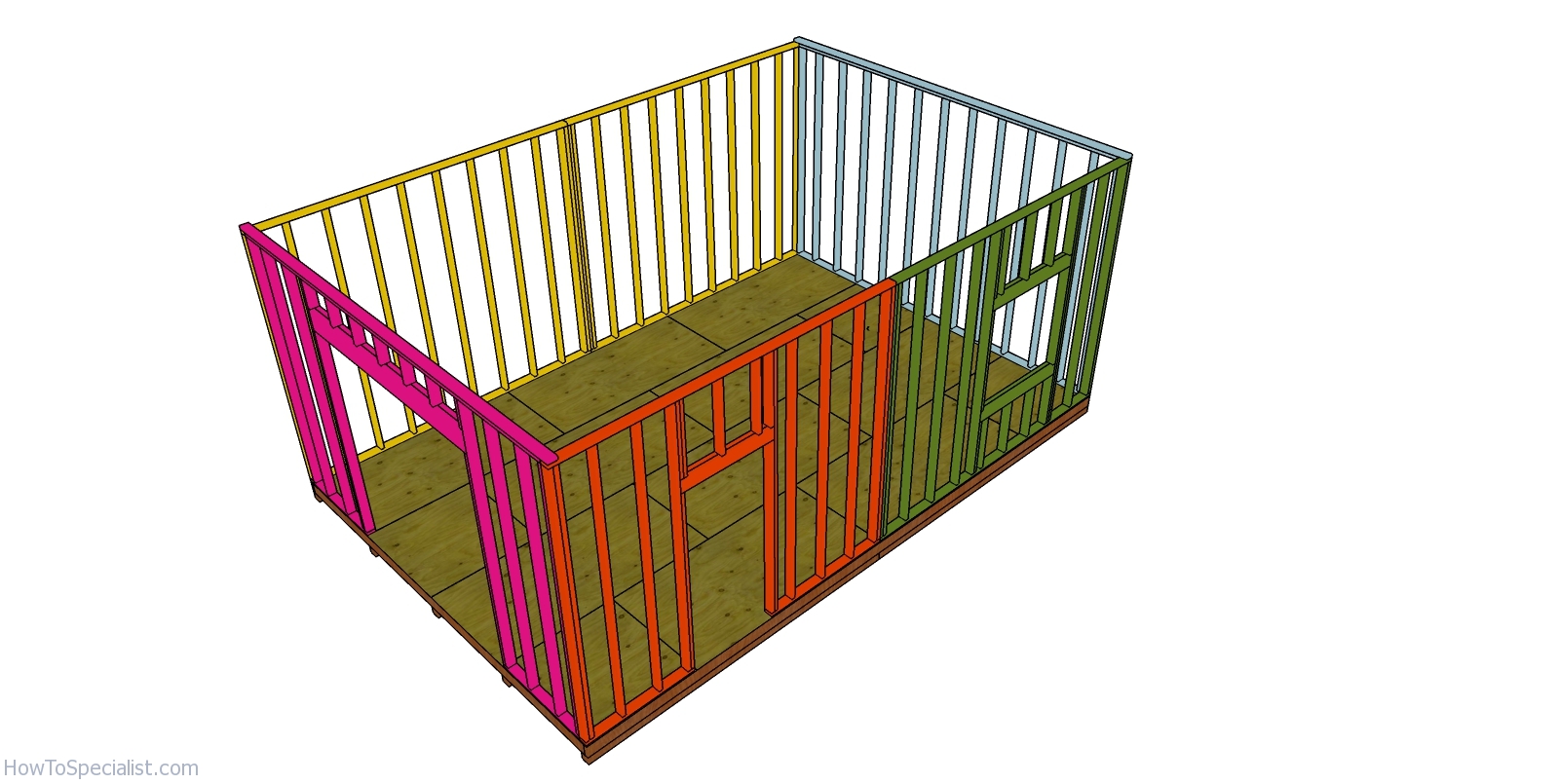 Building a 16x24 shed frame