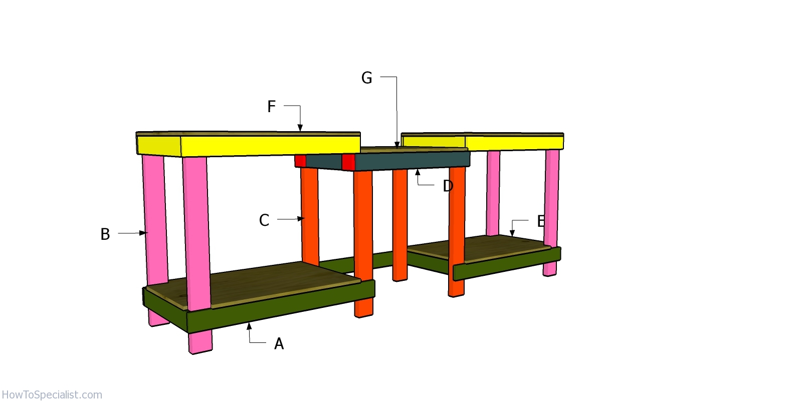 Miter Saw Station Plans | HowToSpecialist - How To Build, Step By Step ...