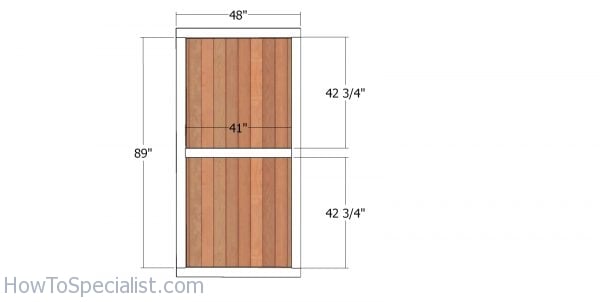 Building the shed door