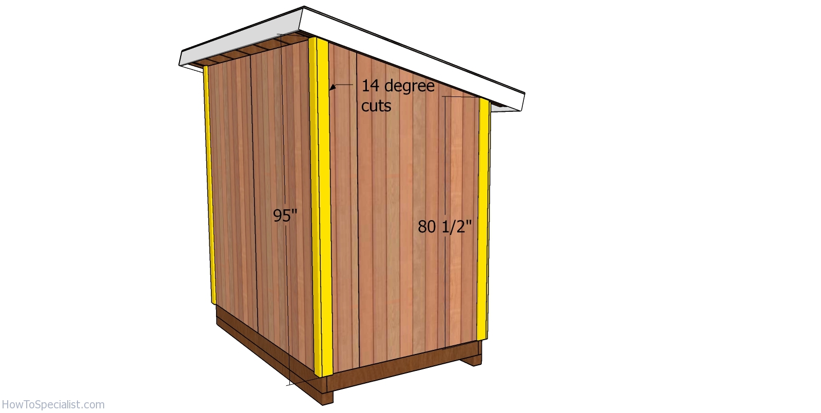 5x8 Lean To Shed Roof Plans Howtospecialist How To Build Step By