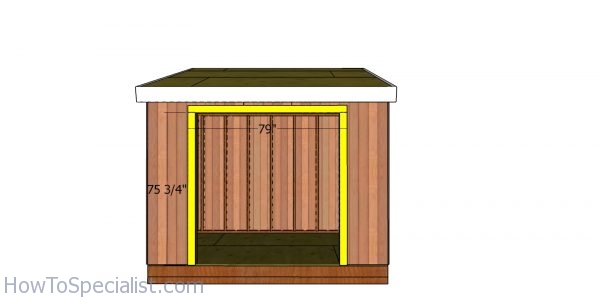 Door jambs - lean to shed