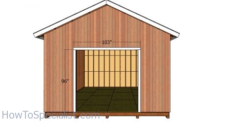 16×24 Gable Shed Roof Plans | HowToSpecialist - How to Build, Step by ...