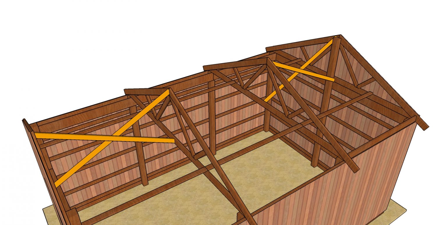 Pole Barn Roof Plans Howtospecialist How To Build Step By Step Diy Plans