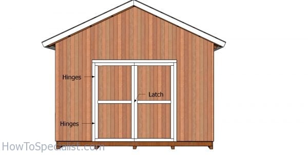 Fitting the double doors - 16x24 shed