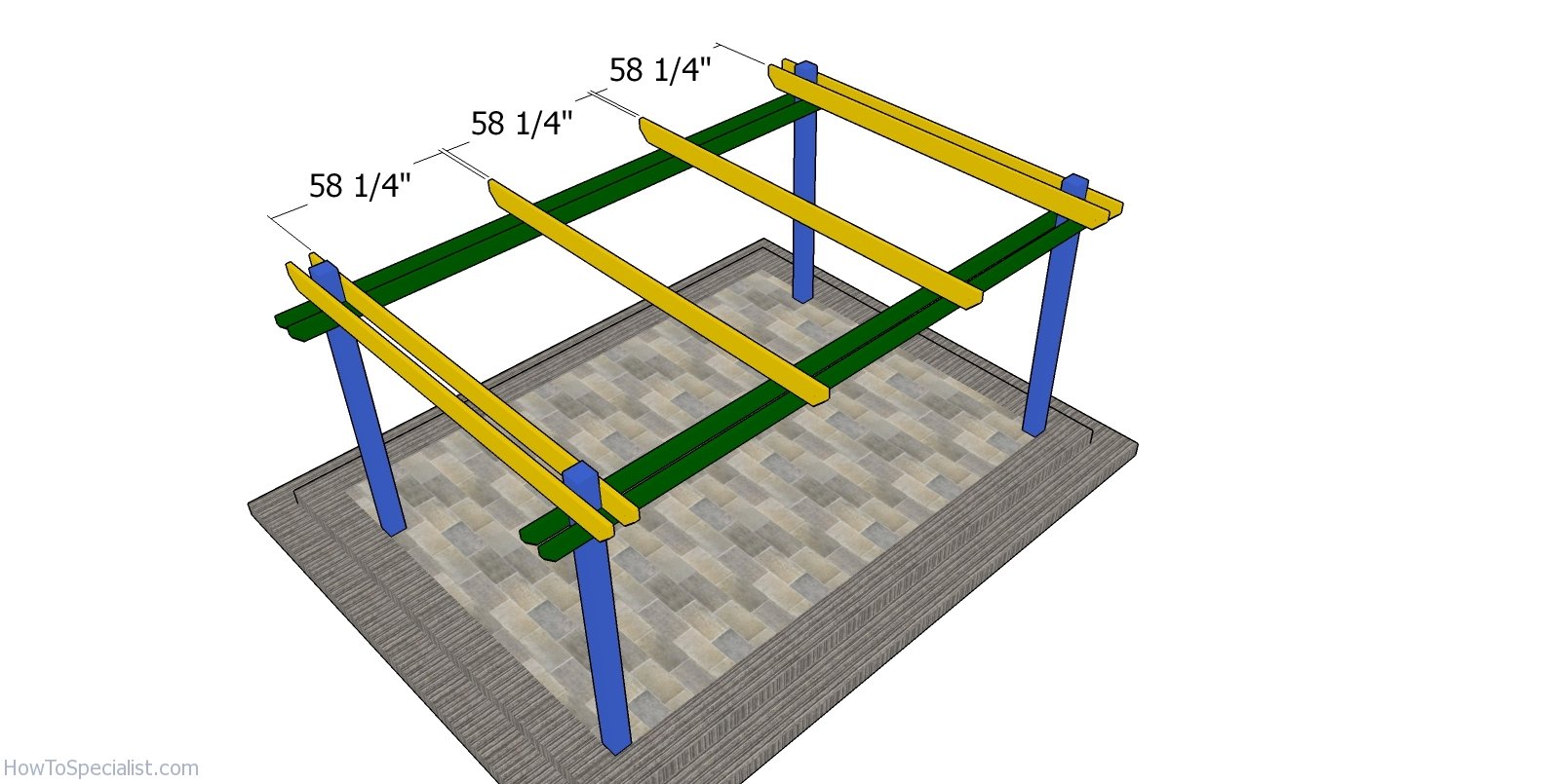 Fitting the rafter supports