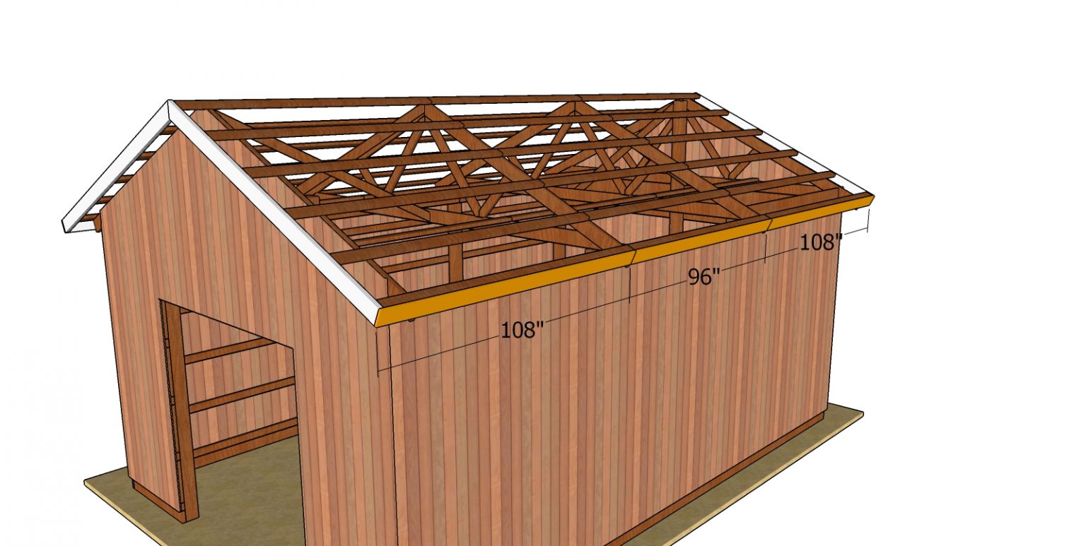 Pole Barn Roof Plans | HowToSpecialist - How to Build, Step by Step DIY ...