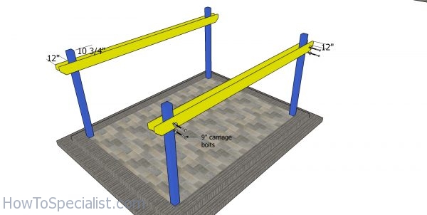 Fitting the support beams