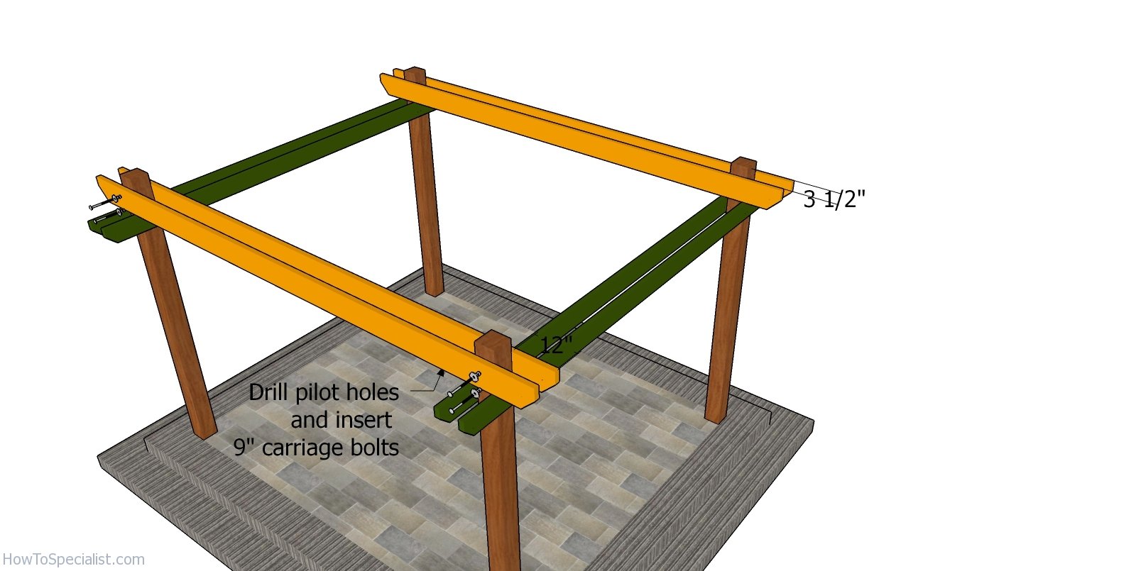 Fitting the support beams