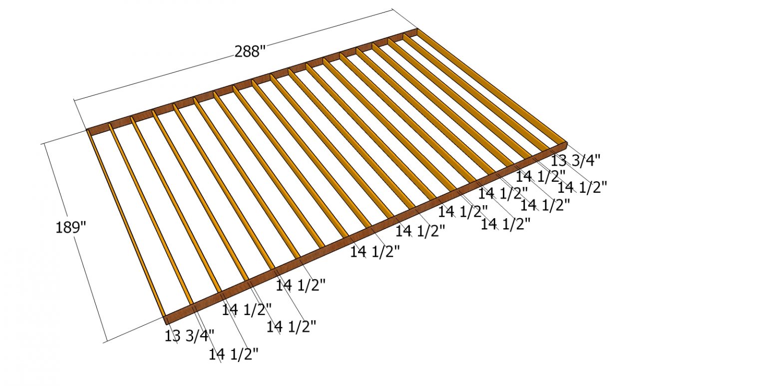 16x24 Shed Plans Free - PDF Download | HowToSpecialist - How to Build ...