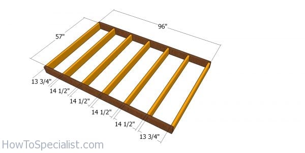 Floor frame - 5x8 shed