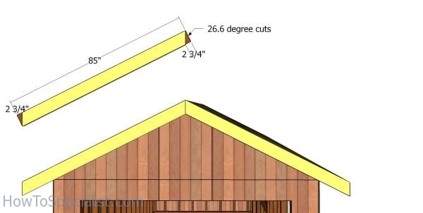 Front and back roof trims