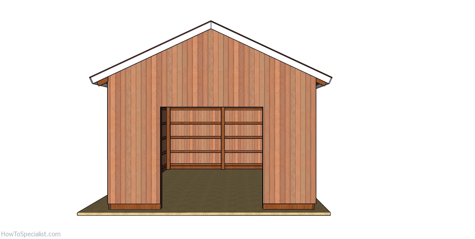 16x24 Pole Barn Free - PDF Download | HowToSpecialist - How To Build ...