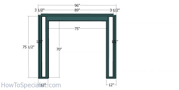 Front wall frame