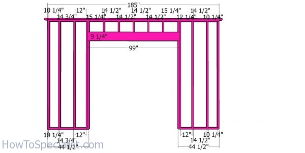 Front wall frame