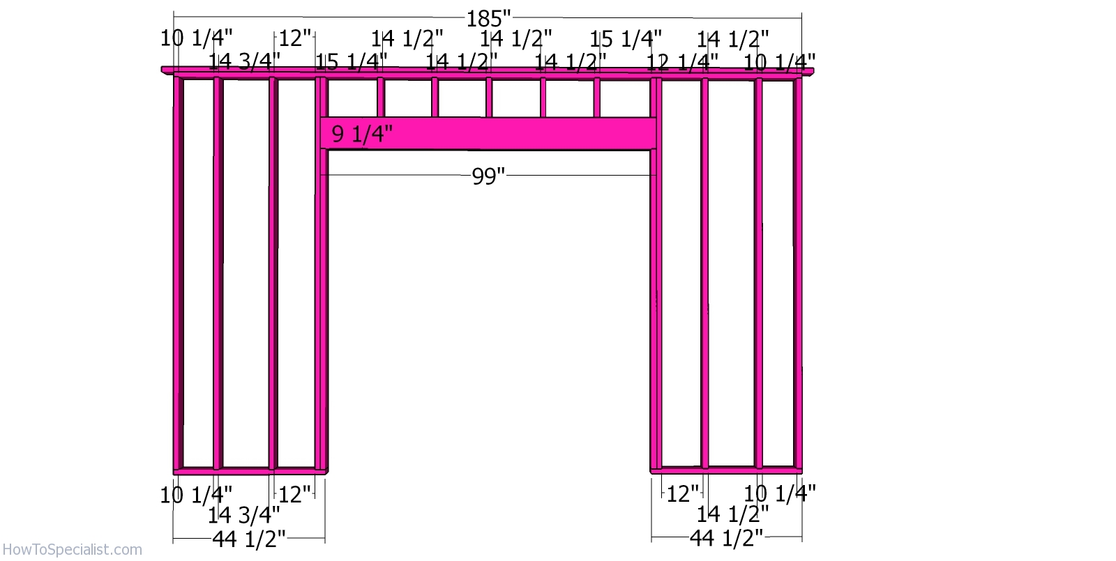 Front wall frame