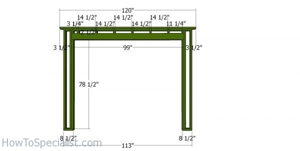 Front wall frame