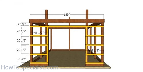 Front wall girt boards