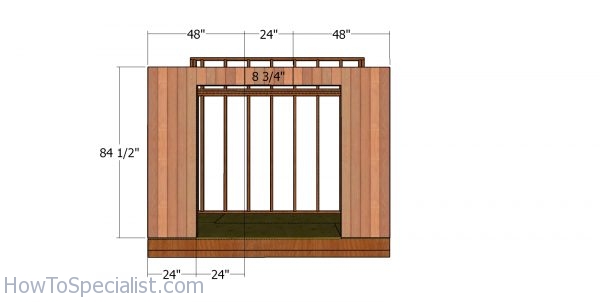 Front wall panels