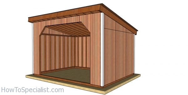 How to build a 12x16 run in shed