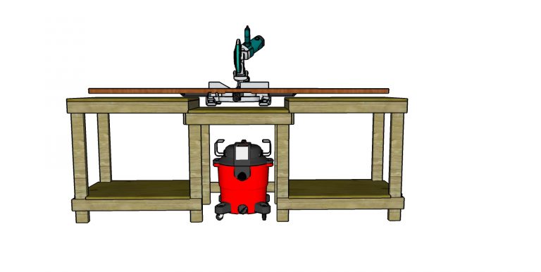 Miter Saw Station Plans | HowToSpecialist - How To Build, Step By Step ...