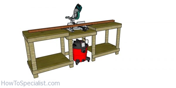 Miter Saw Station Plans - HowToSpecialist