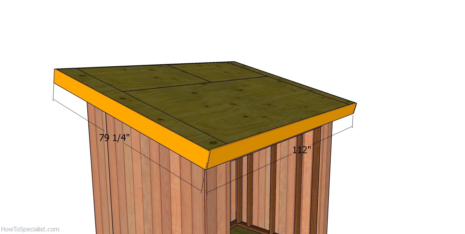 5x8 Lean To Shed Roof Plans Howtospecialist How To Build Step By