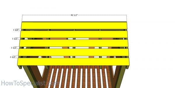 Roof slats - cabin bed