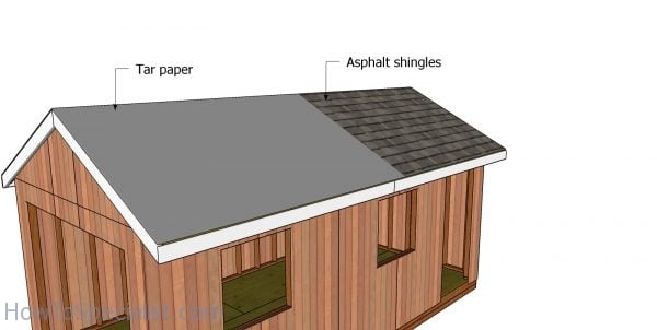 Roofing - 10x20 gable shed