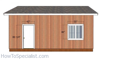 Side door and window - shed installation