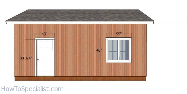 Side door and window - shed installation