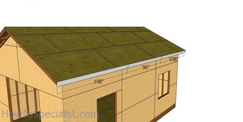 Side trims - 16x24 shed