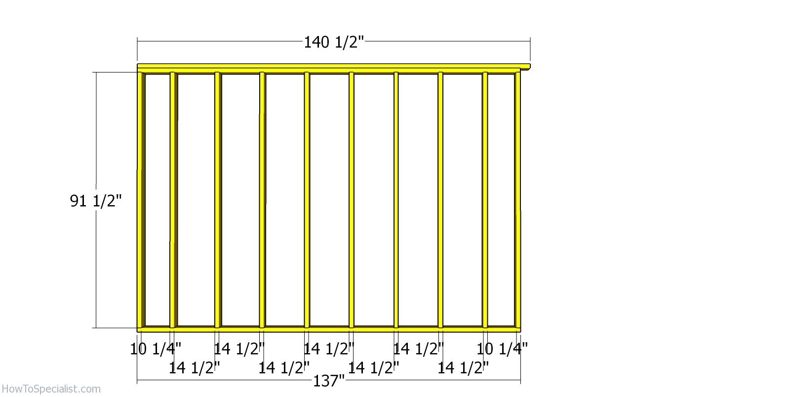 Side wall frame