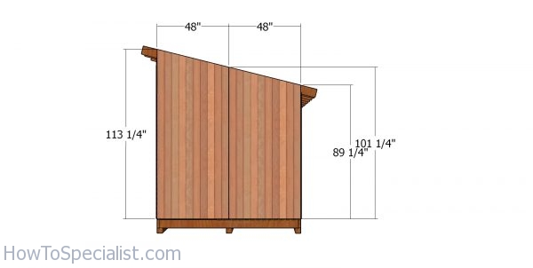 Side wall panels - 8x10 shed