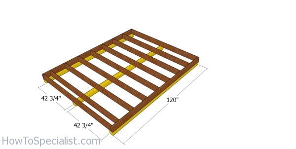 Skids - 8x10 shed