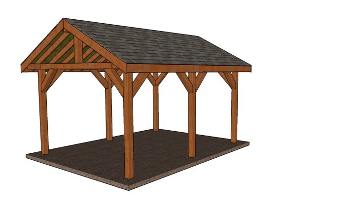 12x16 Backyard Pavilion - Free DIY Pavilion ...