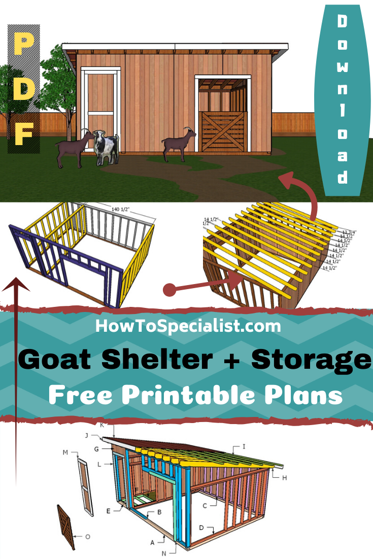12x16 goat shelter plans