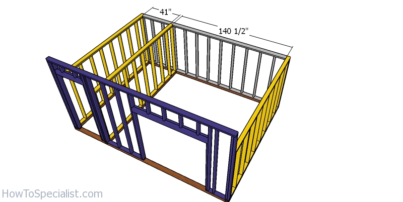 12x16 goat shelter with storage - free diy plans