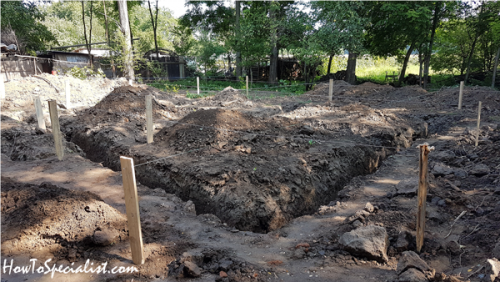 Batter-boards-for-house-foundation