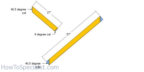 Diagonal braces for the goat gate